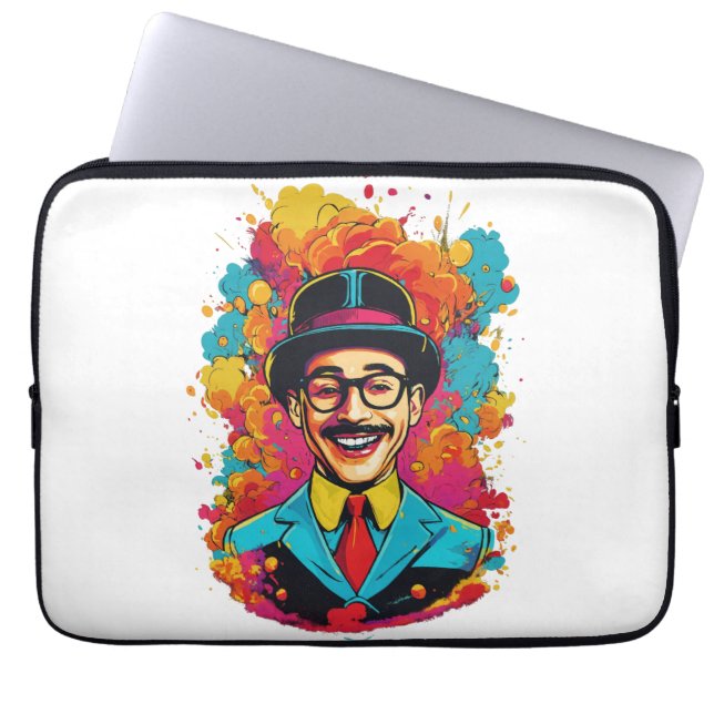 Pee Wee Herman Neoprene Laptop sleeve (Framsidan)