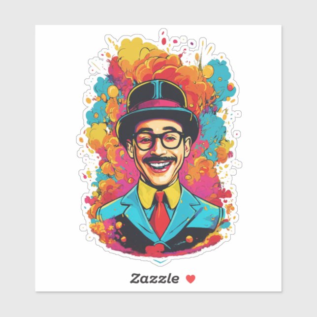 Pee Wee Herman Oval Sticker Klistermärken (Ark)