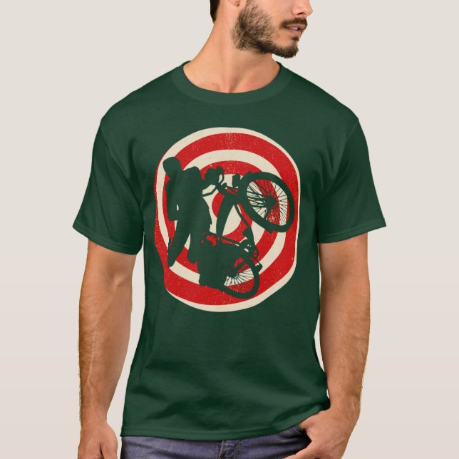 Pee Wee Herman På Hans Cykel retro T Shirt (Framsida)