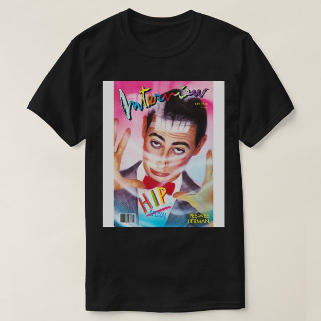 Pee Wee Interview Magazine 1987 T Shirt (Design framsida)