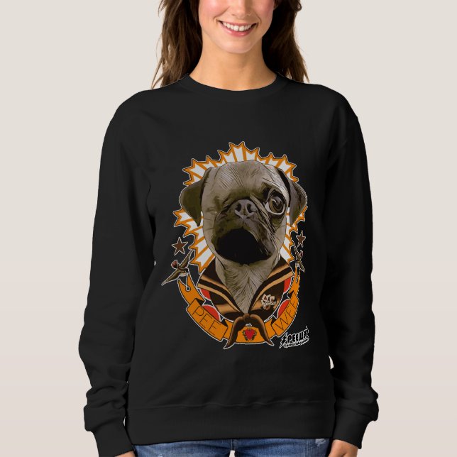 PEE WEE THE PUG TATTOO Classic T-Shirt 658 (Framsida)