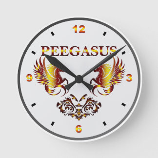 PEEGASUS of Clock Rund Klocka