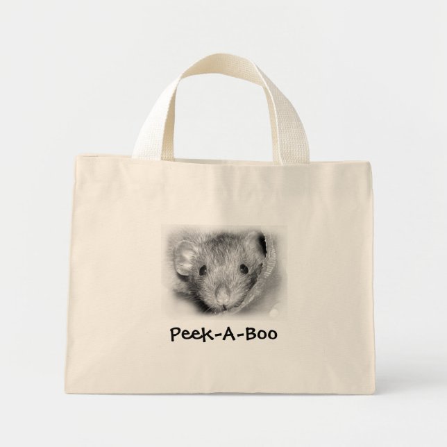 Peek-A-Boo Bag Mini Tygkasse (Framsidan)