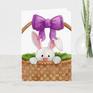 Peek-a-Boo Bunny Card Helgkort