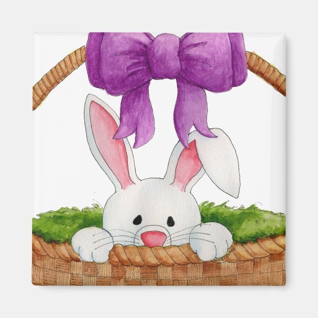 Peek-a-Boo Bunny Magnet (Framsidan)