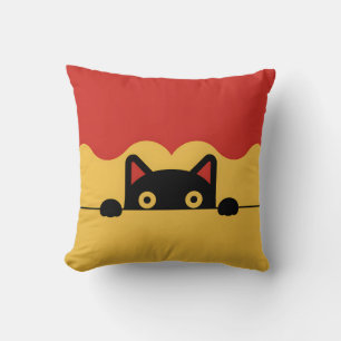 Peek-a-Boo Cat-minimalist Kudde