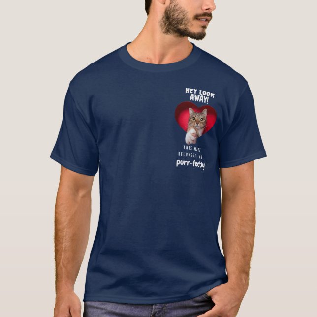 Peek-a-Boo Cat T-Shirt (Framsida)