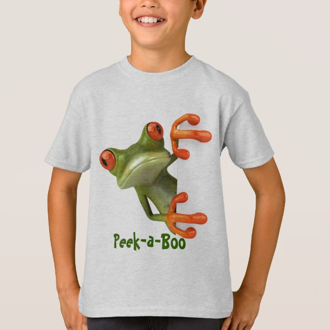 Peek-a-Boo Frog Tee Shirt (Framsida)