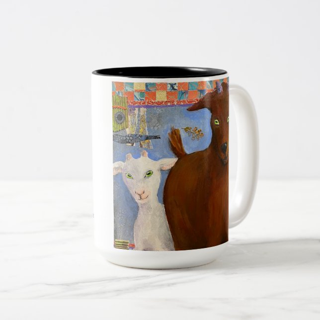 Peek-a-boo! Goat Mugg - roliga getter med varje ko (Framsida höger)