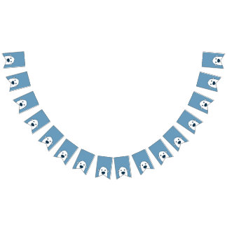 Peek-a-boo Gömmande Polar Bear Party Banner Vimplar