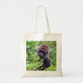 Peek-A-Boo Gorilla Tote Bag Tygkasse