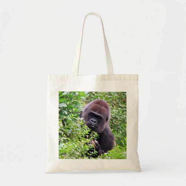 Peek-A-Boo Gorilla Tote Bag Tygkasse (Framsidan)