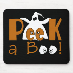 Peek A Boo Halloween T-shirts och presenter Musmatta