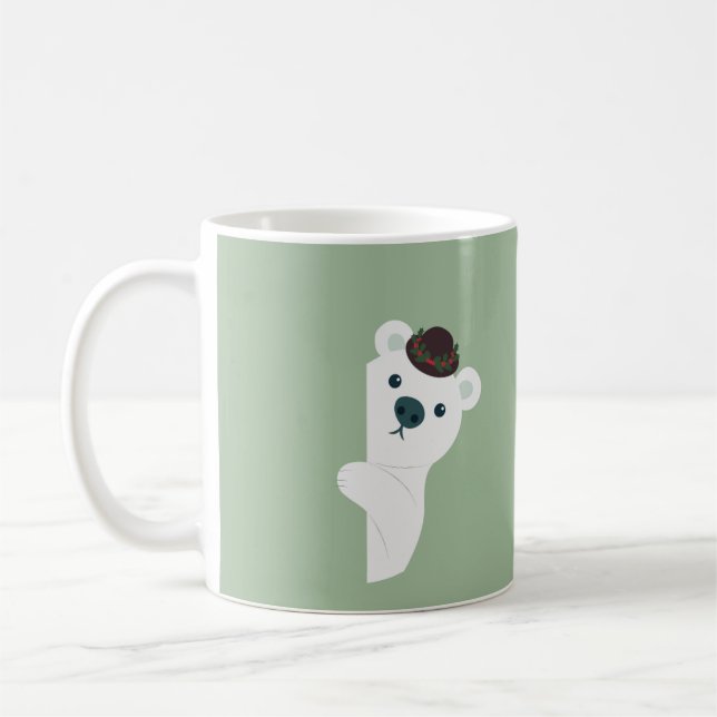Peek-a-Boo - Isbjörn Kaffemugg (Vänster)