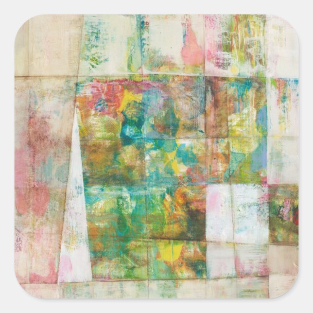 Peek a boo IV Fyrkantigt Klistermärke (Framsida)