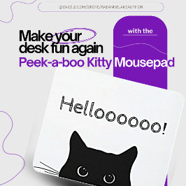 Peek-a-Boo Kattunge Mousepad Musmatta