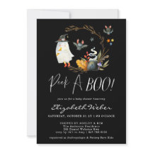 Peek-A-Boo | Little Ghost Halloween Baby Shower