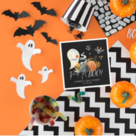Peek-A-Boo | Little Ghost Halloween Baby Shower Pappersservett