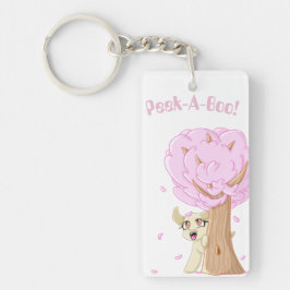 Peek-A-Boo Puppy Keychain! Nyckelring