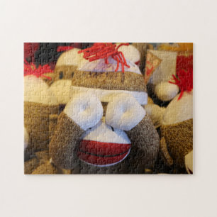 Peek-a-boo Sock monkey Pussel