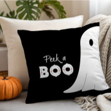 Peek a Boo Spök Halloween Kudd