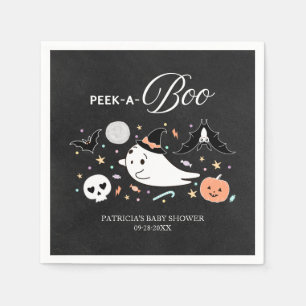 Peek-A-Boo Spök Halloween Pojke Baby Shower Servet Pappersservett