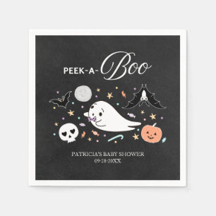 Peek-A-Boo Spök Halloween Pojke Barnkalas Pappersservett