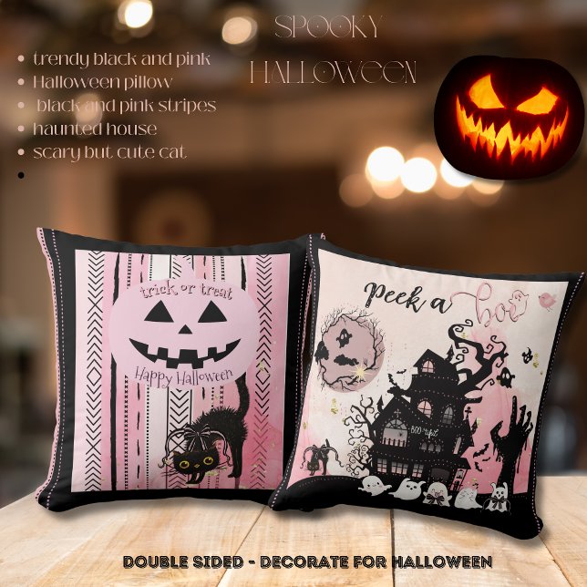 "Peek a Boo" Spooky-Cute Halloween Pillow Kudde (Peek a Boo Spooky-Cute Halloween Pillow)