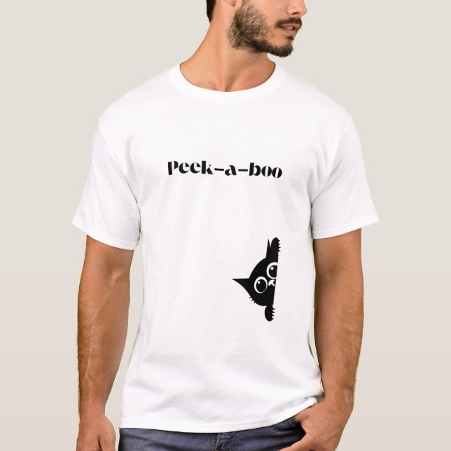 Peek-a-Boo T-Shirt – Fun, Playful Graphic Tee  (Framsida)