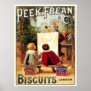 Peek Frean Cos. Biscuits London Vintage annons Poster