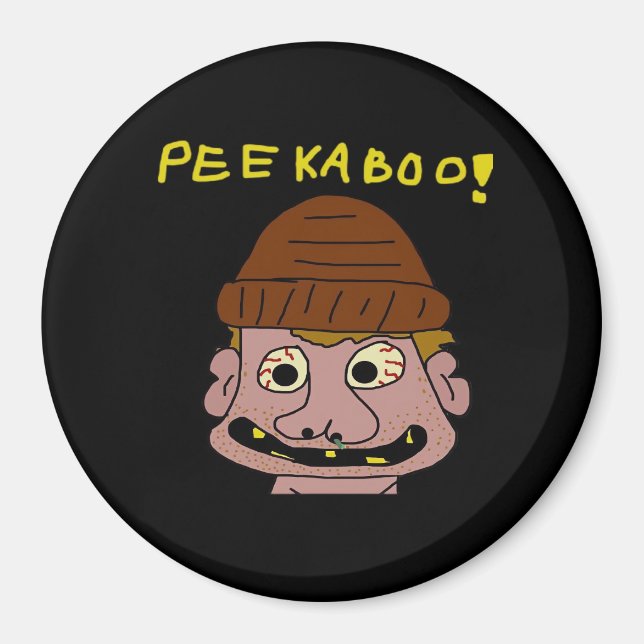 Peekabo Konstig Man Magnet (Framsidan)