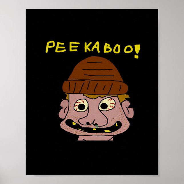 Peekabo Konstig Man Poster (Framsidan)
