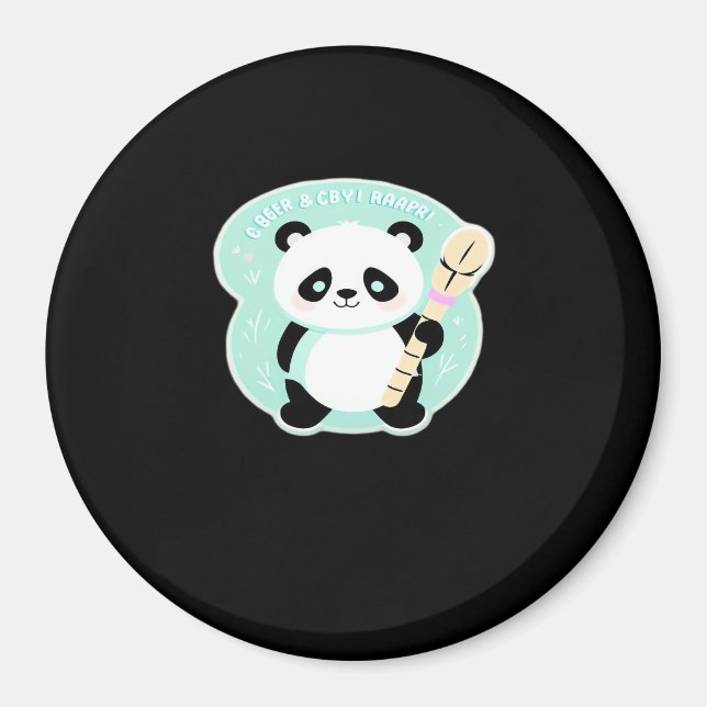 Peekabo Panda Magnet (Framsidan)