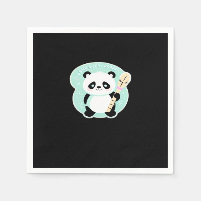 Peekabo Panda Pappersservett (Framsidan)
