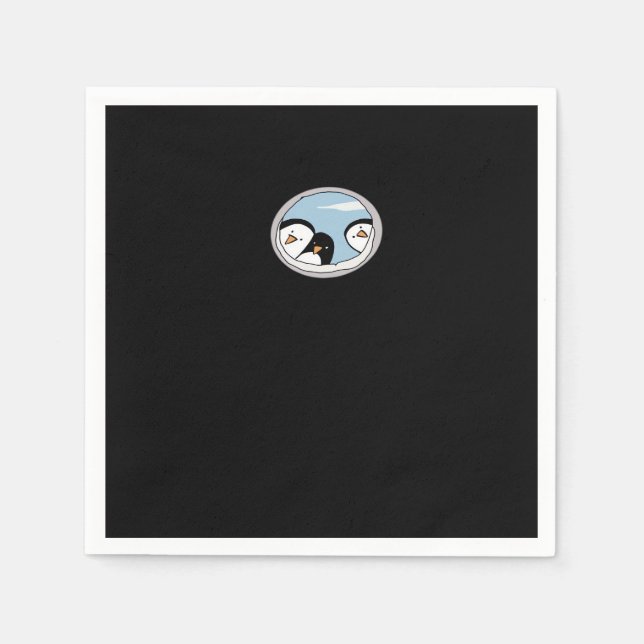 Peekabo Penguins Pappersservett (Framsidan)