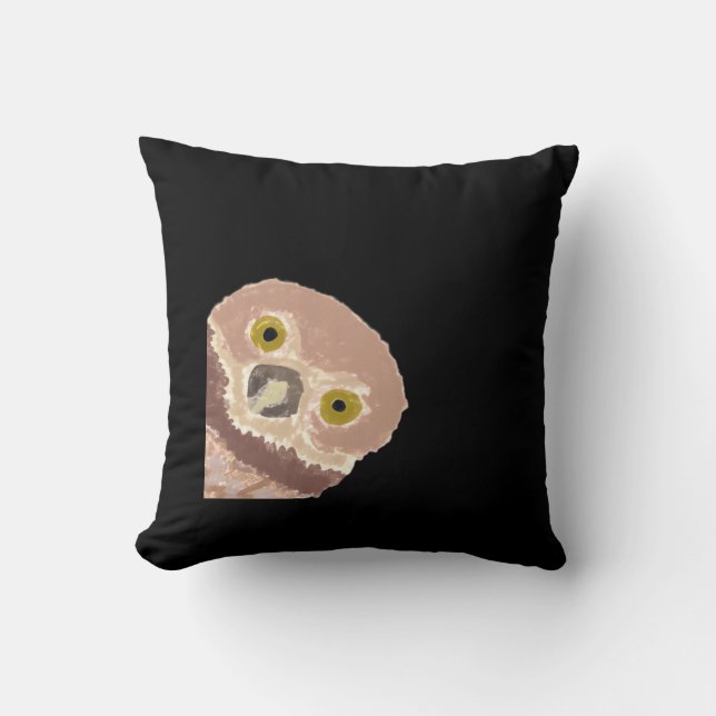 Peekabo-praktisk design för Halloween Kudde (Framsida)