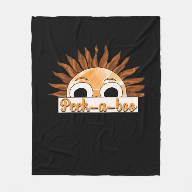 Peekabo Sunshine Fleecefilt (Framsidan)