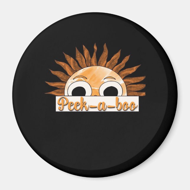 Peekabo Sunshine Magnet (Framsidan)