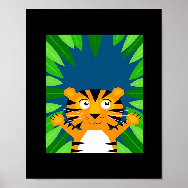 Peekabo Tiger Poster (Framsidan)