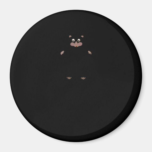 Peekabo (vit) magnet (Framsidan)