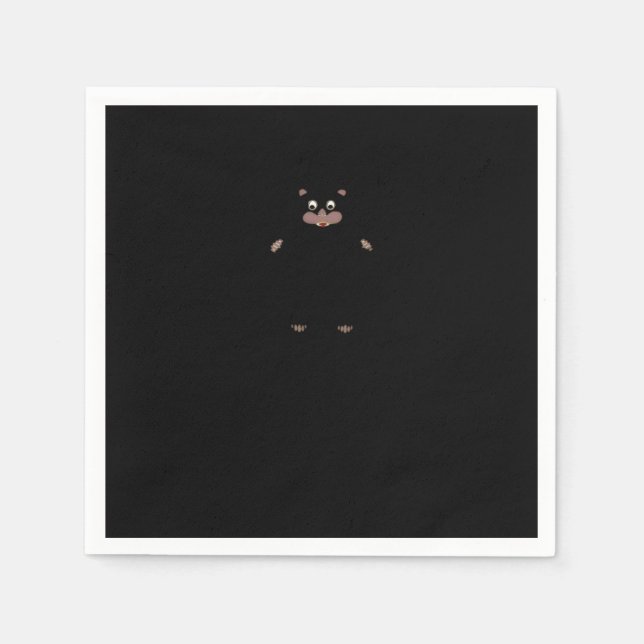 Peekabo (vit) pappersservett (Framsidan)