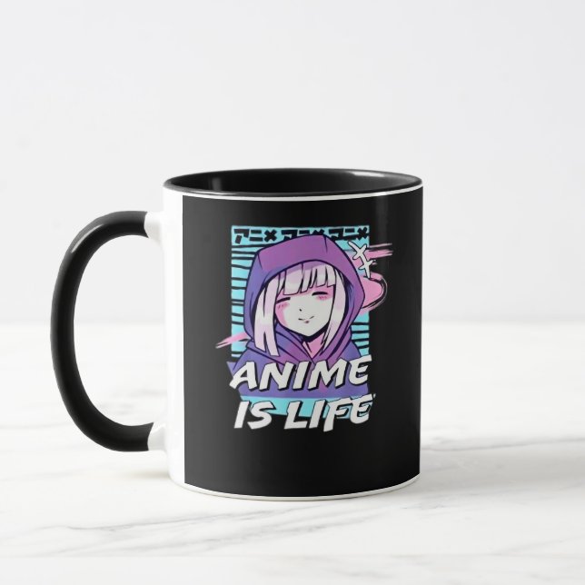 Peekaboo Anime Funny Mugg (Vänster)