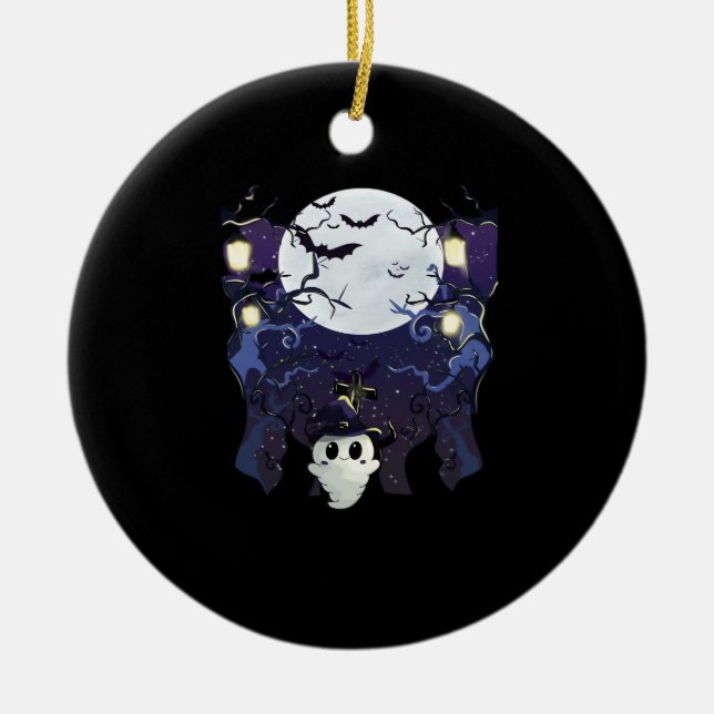 Peekaboo Autumn Vibes Julgransprydnad Keramik (Framsidan)