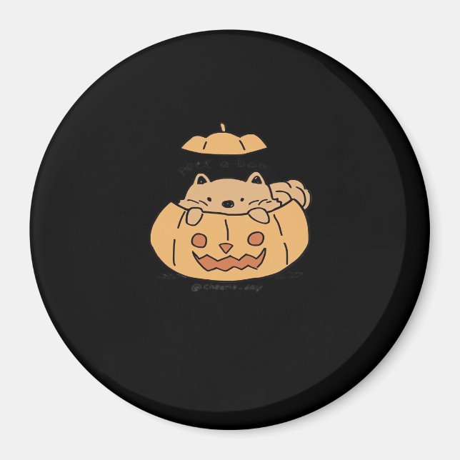 Peekaboo Autumn Vibes Magnet (Framsidan)