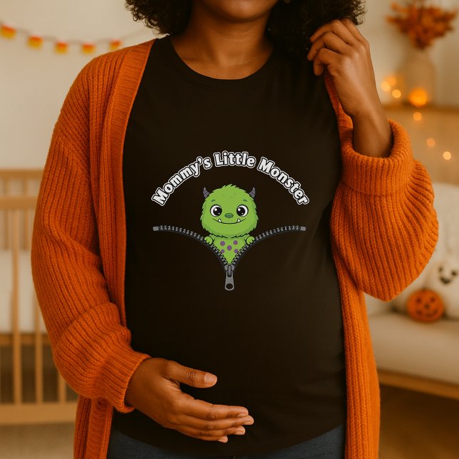 Peekaboo Baby Monster Moderskap Halloween T Shirt (Skapare uppladdad)