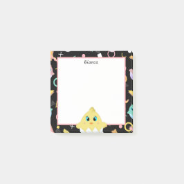 Peekaboo Black Baby Chick Post-it Block
