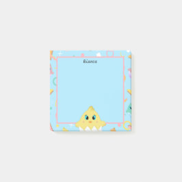Peekaboo Blue Baby Chick Post-it Block