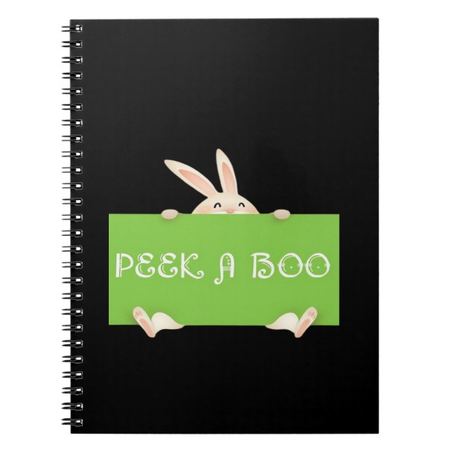 Peekaboo Bunny Anteckningsbok (Framsidan)