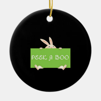 Peekaboo Bunny Julgransprydnad Keramik