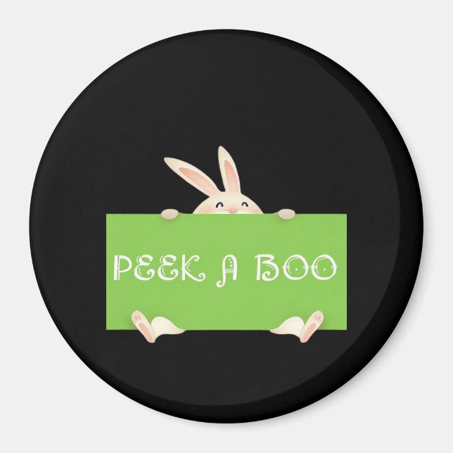 Peekaboo Bunny Magnet (Framsidan)